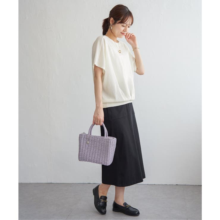 【お得だ値】ジャガードドルマン裾タックプルオーバー | ikka  | 詳細画像10 