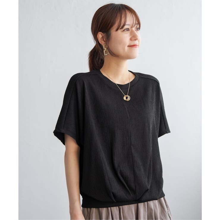 【お得だ値】ジャガードドルマン裾タックプルオーバー | ikka  | 詳細画像11 