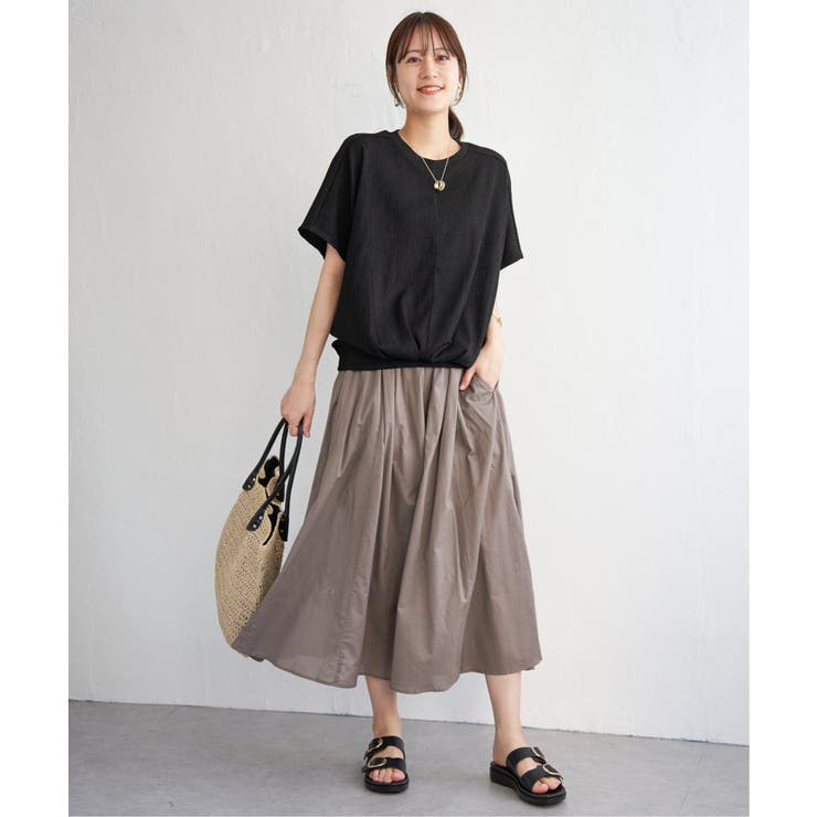 【お得だ値】ジャガードドルマン裾タックプルオーバー | ikka  | 詳細画像13 