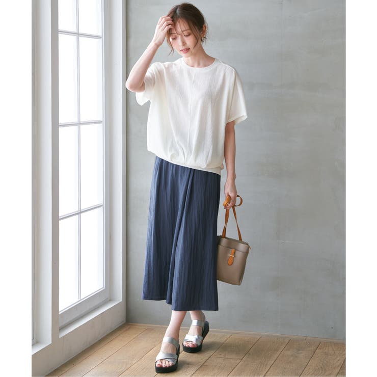 【お得だ値】ジャガードドルマン裾タックプルオーバー | ikka  | 詳細画像4 