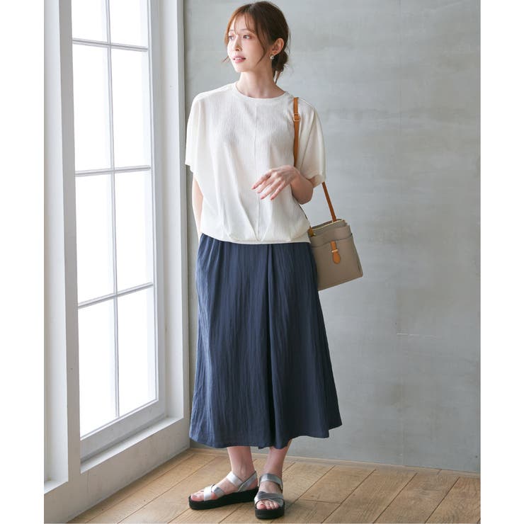 【お得だ値】ジャガードドルマン裾タックプルオーバー | ikka  | 詳細画像5 