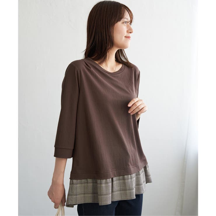 【接触冷感】冷感裾レイヤードプルオーバー  | ikka  | 詳細画像13 