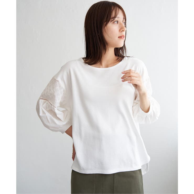 【親子コーデ】袖キカレース切り替えプルオーバー | ikka  | 詳細画像10 