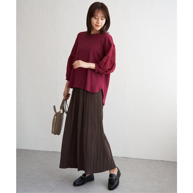 【親子コーデ】袖キカレース切り替えプルオーバー | ikka  | 詳細画像5 