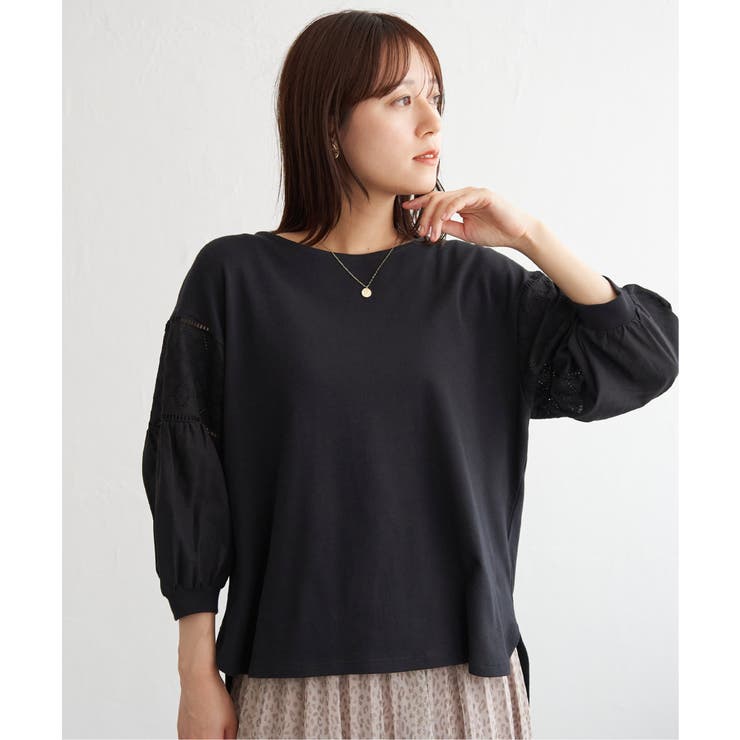 【親子コーデ】袖キカレース切り替えプルオーバー | ikka  | 詳細画像6 