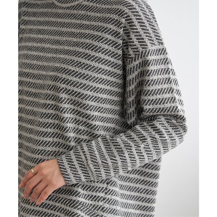 カットジャガード裾レイヤープルオーバー | ikka  | 詳細画像18 