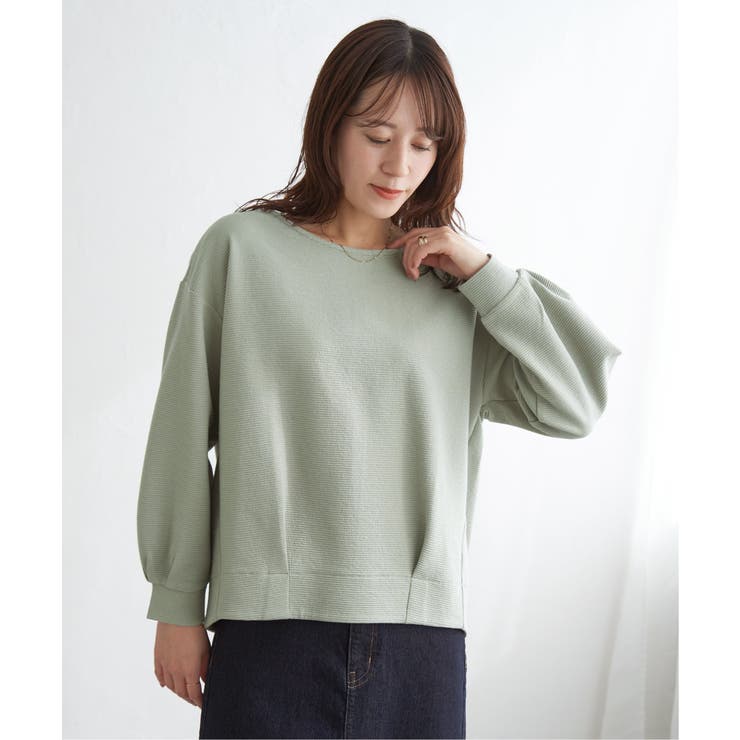 リップル裾タック長袖プルオーバー | ikka  | 詳細画像6 