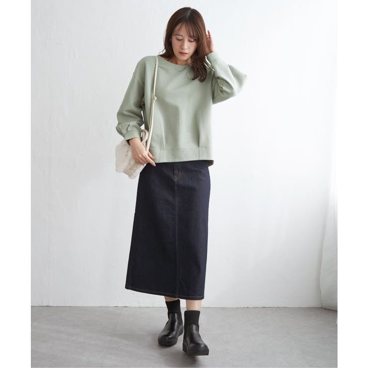 リップル裾タック長袖プルオーバー | ikka  | 詳細画像9 