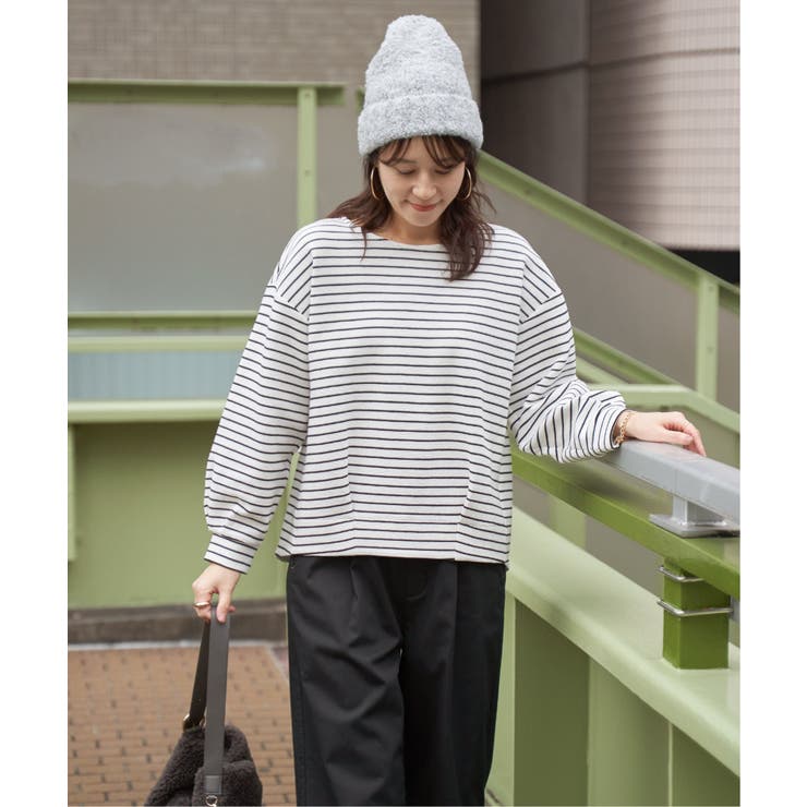 リップル裾タック長袖プルオーバー | ikka  | 詳細画像10 