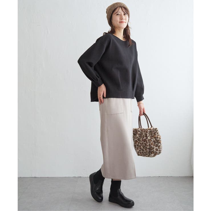 リップル裾タック長袖プルオーバー | ikka  | 詳細画像24 