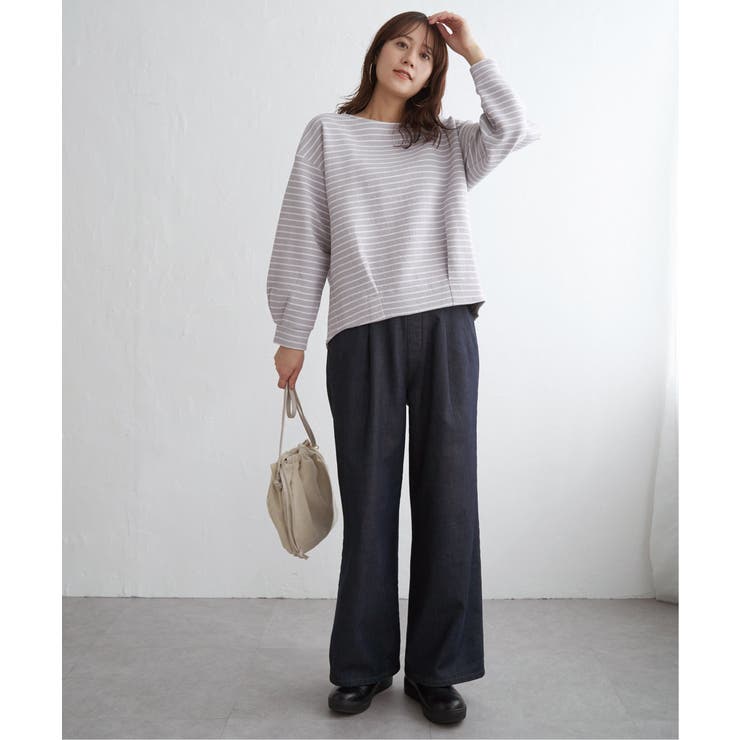 リップル裾タック長袖プルオーバー | ikka  | 詳細画像28 