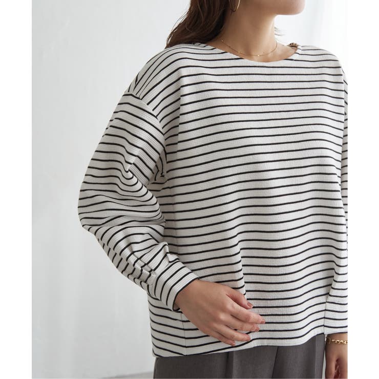 リップル裾タック長袖プルオーバー | ikka  | 詳細画像32 