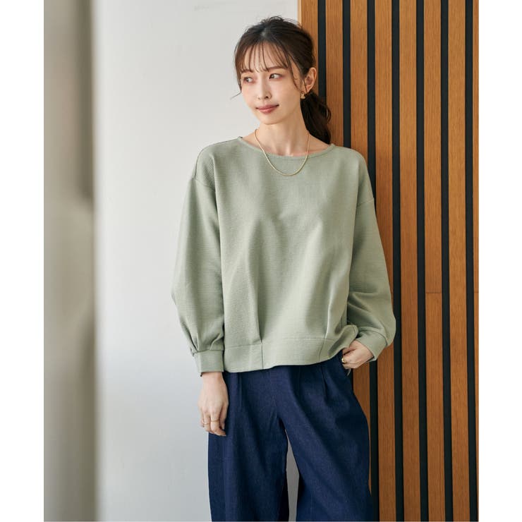 リップル裾タック長袖プルオーバー | ikka  | 詳細画像4 