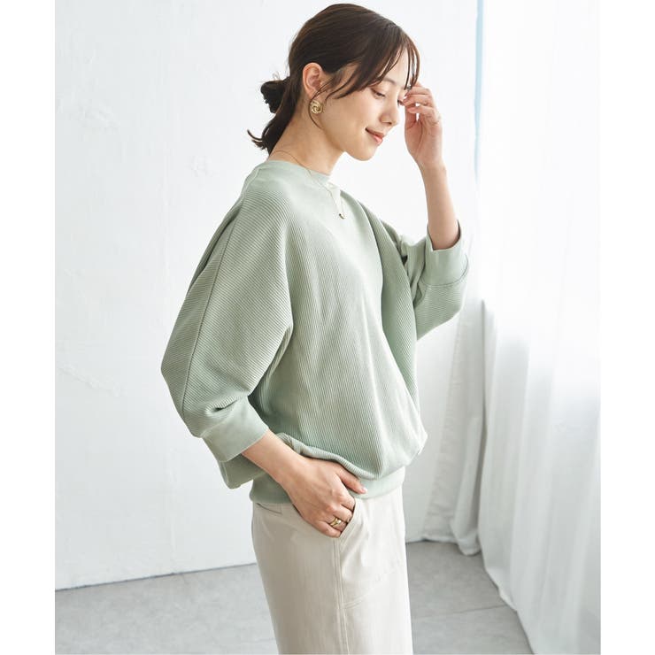 ミントグリーン | タックフライスドルマンプルオーバー | ikka 