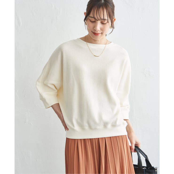 アイボリー | タックフライスドルマンプルオーバー | ikka 