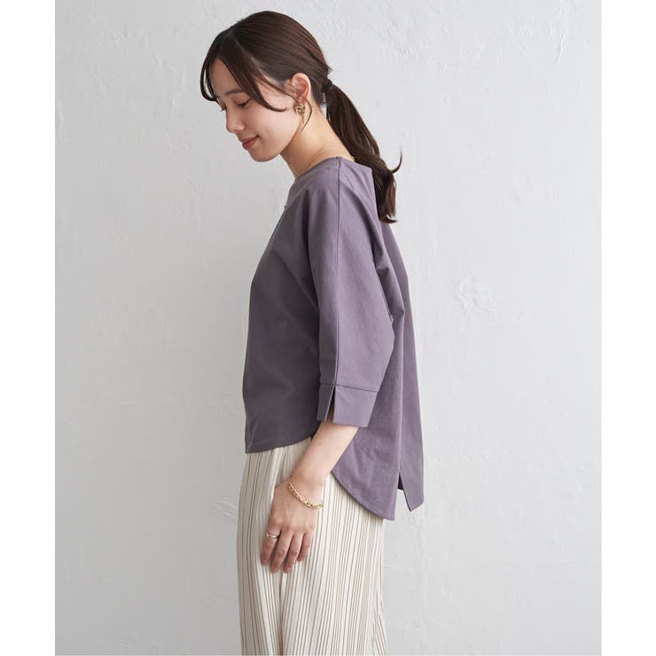 冷感梨地バックスリットプルオーバー | ikka  | 詳細画像10 