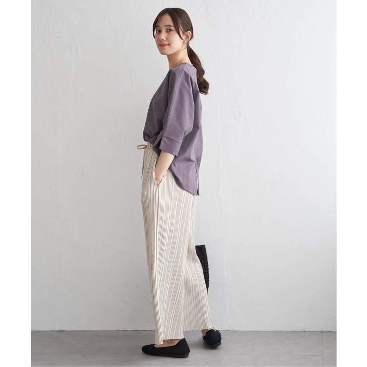 冷感梨地バックスリットプルオーバー | ikka  | 詳細画像12 