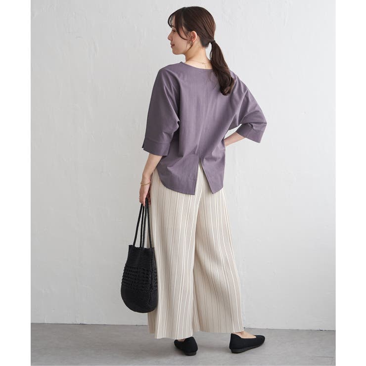 冷感梨地バックスリットプルオーバー | ikka  | 詳細画像13 