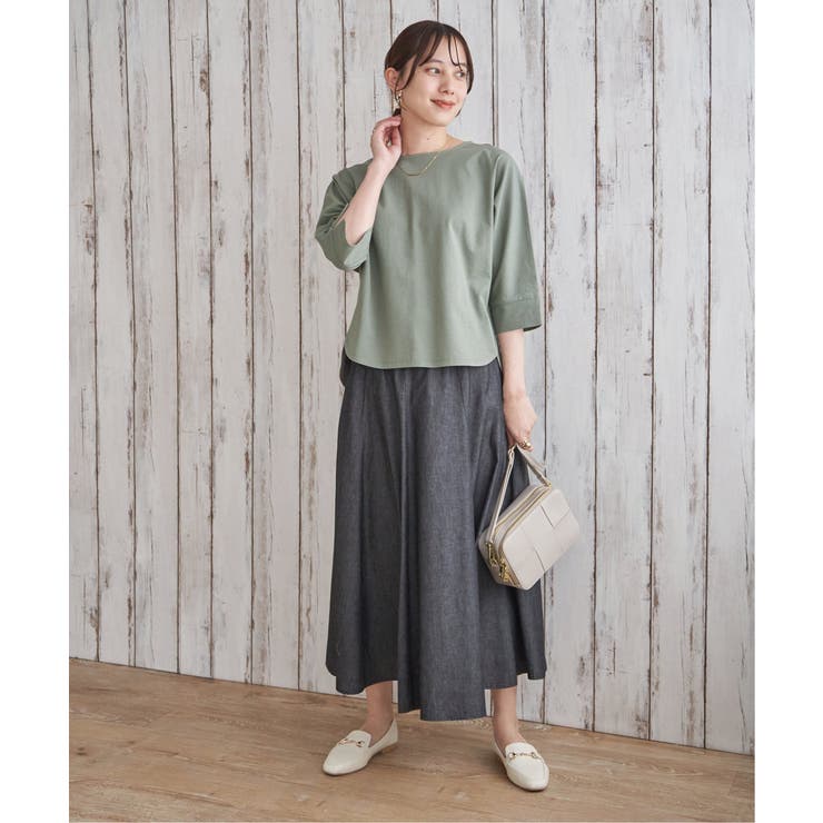 冷感梨地バックスリットプルオーバー | ikka  | 詳細画像17 