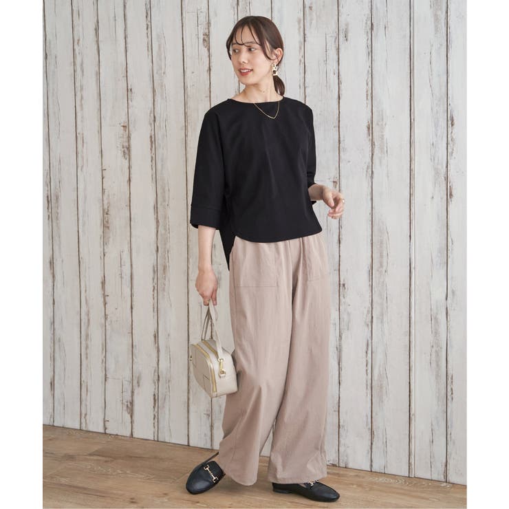 冷感梨地バックスリットプルオーバー | ikka  | 詳細画像23 