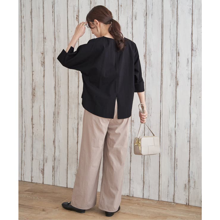 冷感梨地バックスリットプルオーバー | ikka  | 詳細画像24 