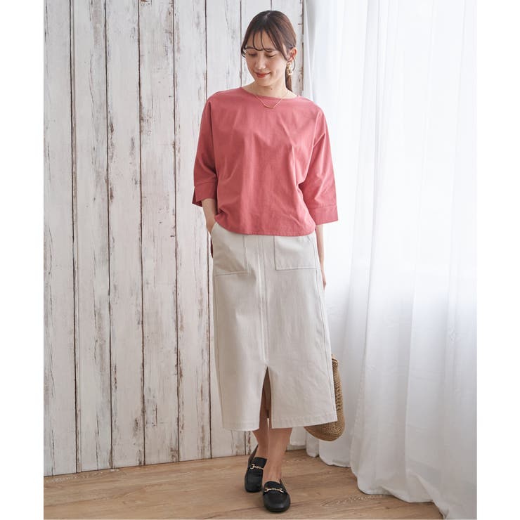 冷感梨地バックスリットプルオーバー | ikka  | 詳細画像26 