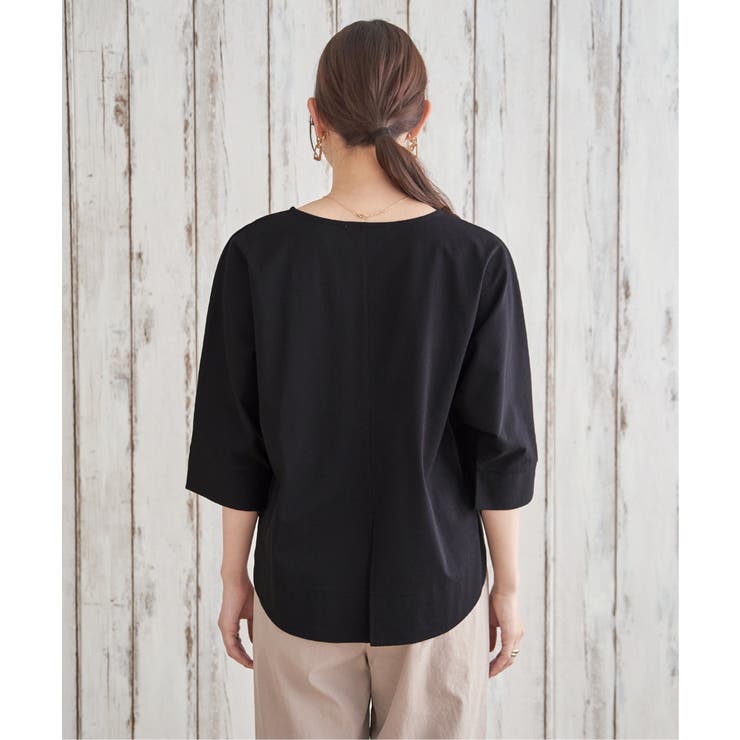 冷感梨地バックスリットプルオーバー | ikka  | 詳細画像29 