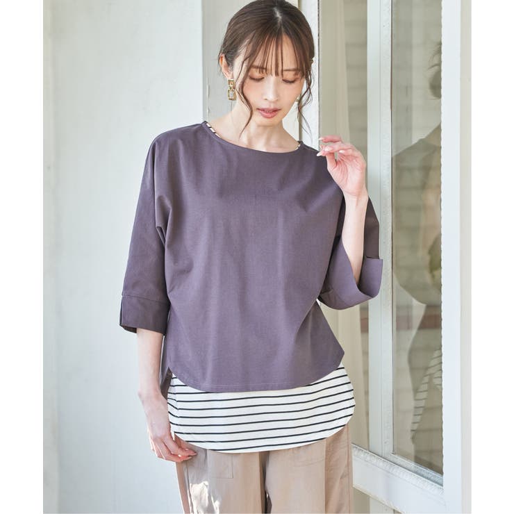 冷感梨地バックスリットプルオーバー | ikka  | 詳細画像3 