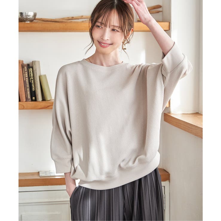 グレージュ | タックフライスドルマンプルオーバー | ikka 