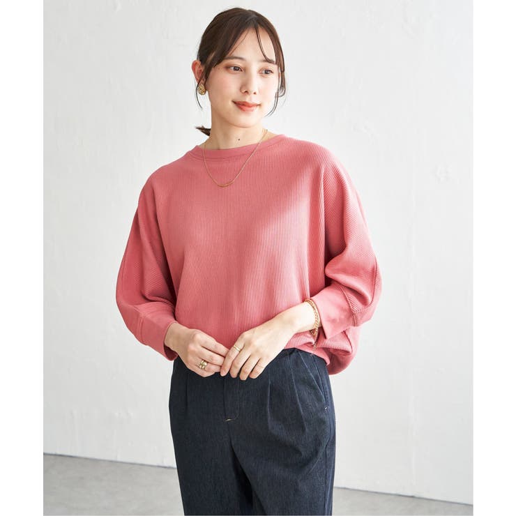 ピンク | タックフライスドルマンプルオーバー | ikka 