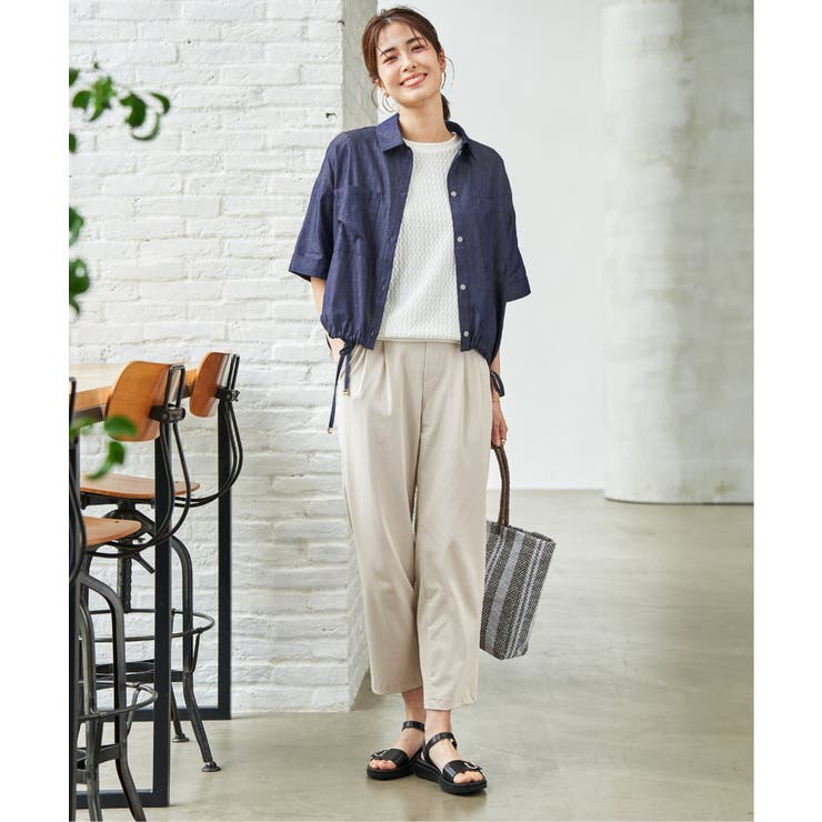 幾何学柄ジャカード半袖プルオーバー 【親子コーデ】  | ikka  | 詳細画像9 