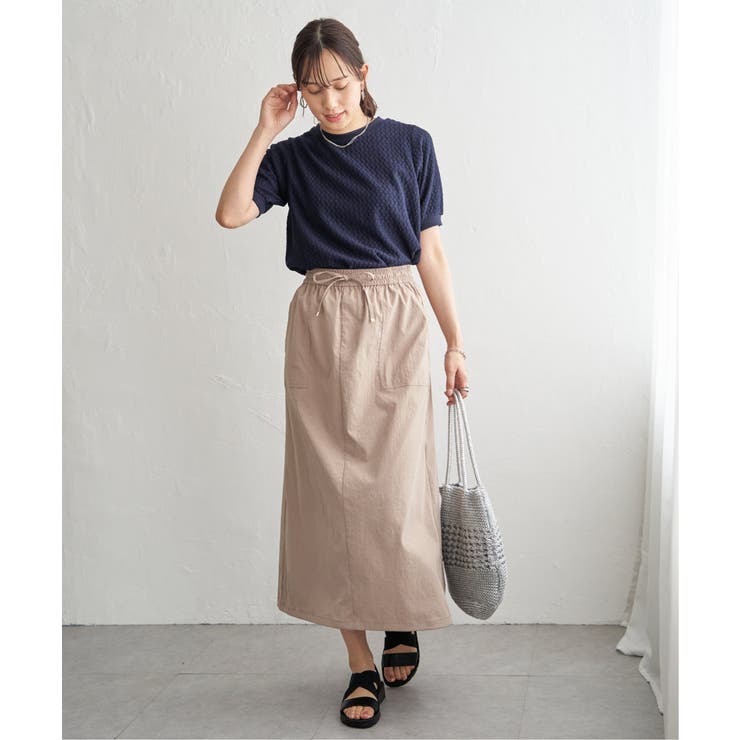 幾何学柄ジャカード半袖プルオーバー 【親子コーデ】  | ikka  | 詳細画像31 