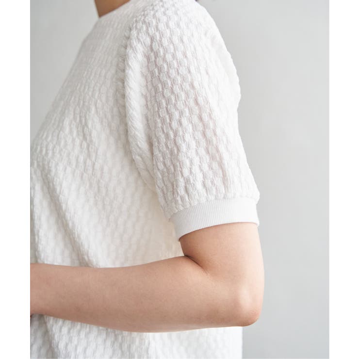 幾何学柄ジャカード半袖プルオーバー 【親子コーデ】  | ikka  | 詳細画像35 