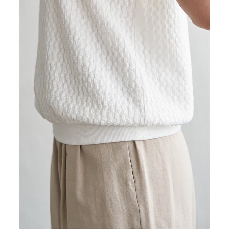 幾何学柄ジャカード半袖プルオーバー 【親子コーデ】  | ikka  | 詳細画像36 