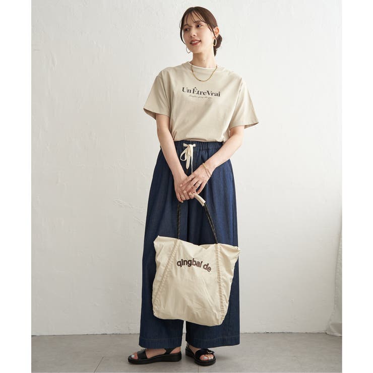 【接触冷感】裾レイヤードプリントTシャツ | ikka  | 詳細画像27 