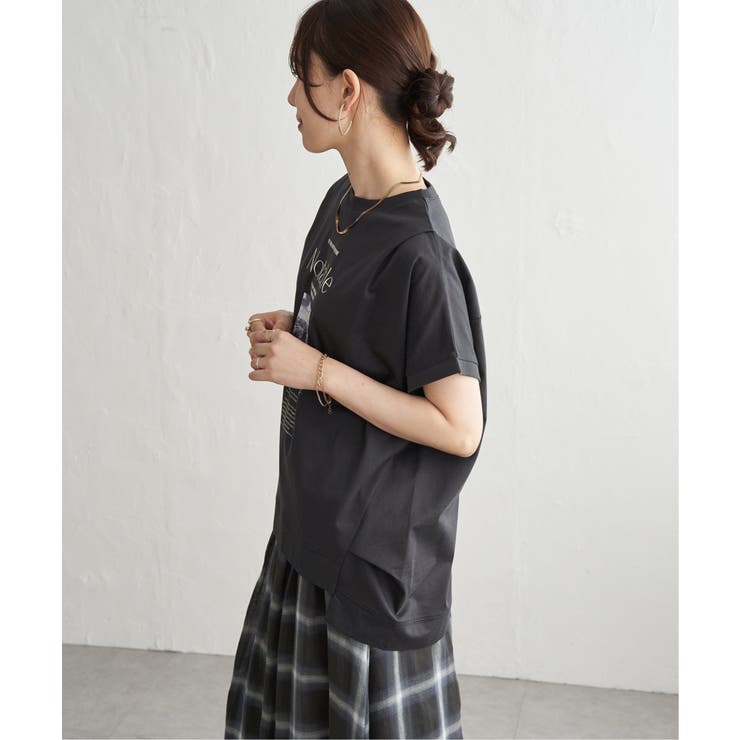 【接触冷感】ロゴフォトチュニックTシャツ | ikka  | 詳細画像8 