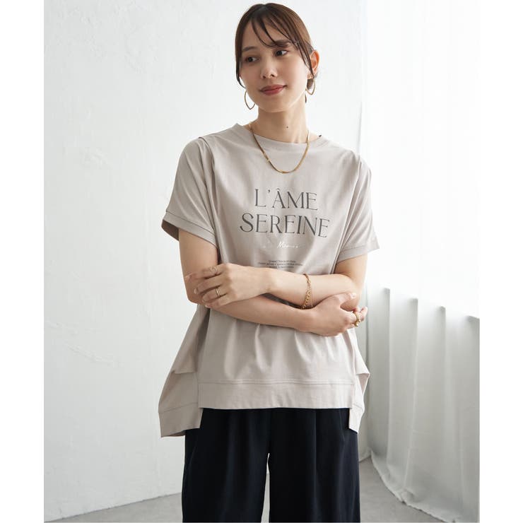 【接触冷感】ロゴフォトチュニックTシャツ | ikka  | 詳細画像11 