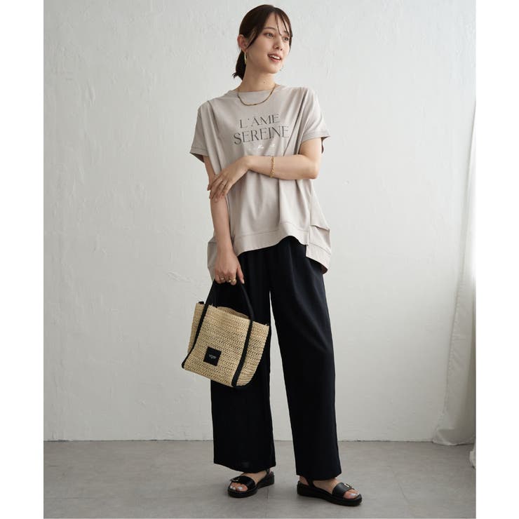【接触冷感】ロゴフォトチュニックTシャツ | ikka  | 詳細画像15 