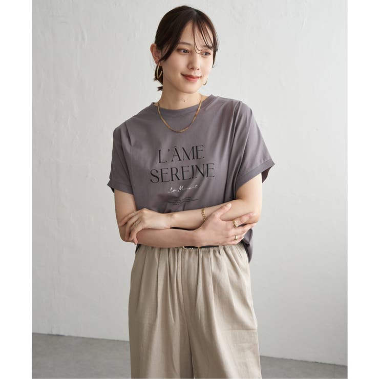 【接触冷感】ロゴフォトチュニックTシャツ | ikka  | 詳細画像16 
