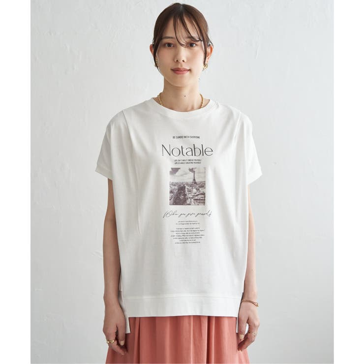 【接触冷感】ロゴフォトチュニックTシャツ | ikka  | 詳細画像22 