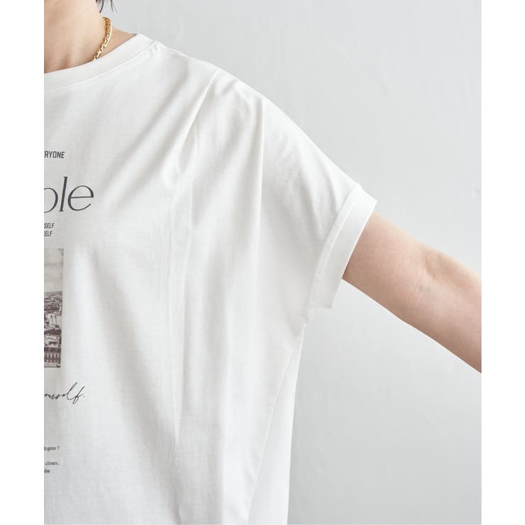 【接触冷感】ロゴフォトチュニックTシャツ | ikka  | 詳細画像23 