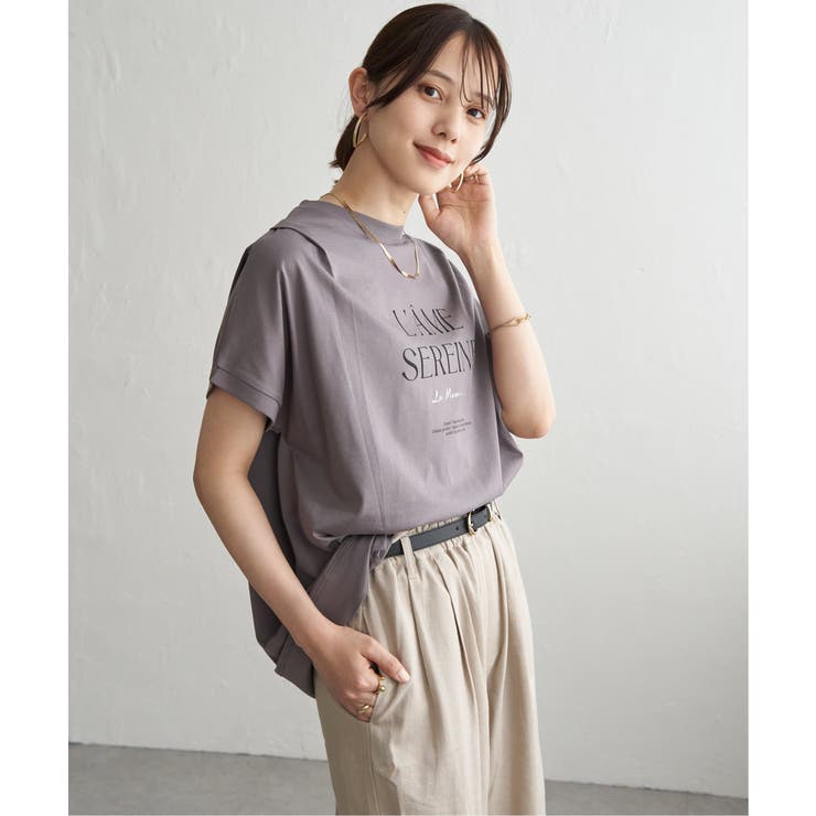 コーヒー | 【接触冷感】ロゴフォトチュニックTシャツ | ikka 