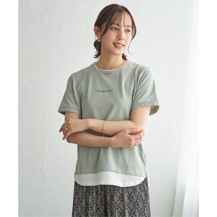 【雑誌InRed6月号掲載】鹿の子裾レイヤードプルオーバー【接触冷感】 | ikka  | 詳細画像9 