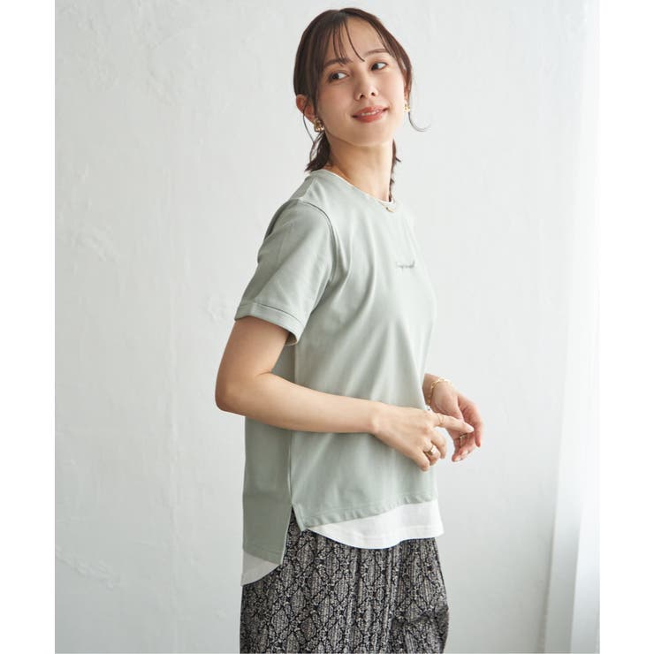 【雑誌InRed6月号掲載】鹿の子裾レイヤードプルオーバー【接触冷感】 | ikka  | 詳細画像10 