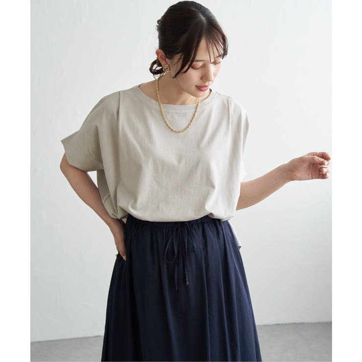 ベージュ | 【お得だ値】冷感ショルダータックプルオーバー | ikka 