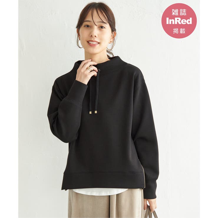 ブラック | 【雑誌InRed11月号掲載】GOKU楽鹿の子ダンボールプルオーバー【洗濯機で洗… | ikka 