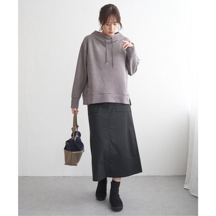 【雑誌InRed12月号掲載】フェイクスエードスピンドルプルオーバー | ikka  | 詳細画像10 