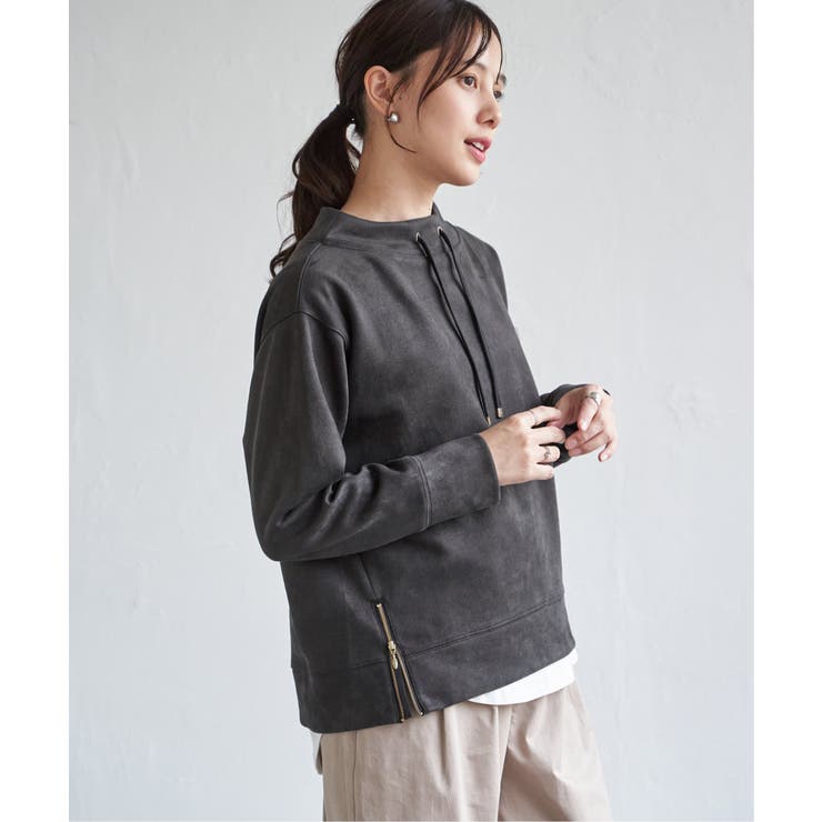 【雑誌InRed12月号掲載】フェイクスエードスピンドルプルオーバー | ikka  | 詳細画像16 