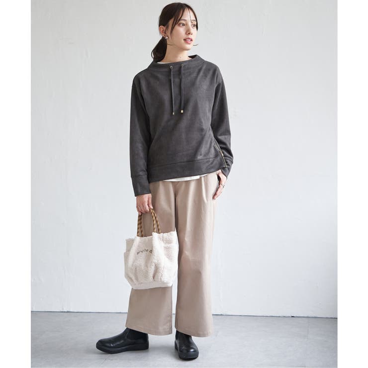 【雑誌InRed12月号掲載】フェイクスエードスピンドルプルオーバー | ikka  | 詳細画像18 