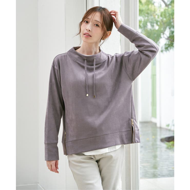 【雑誌InRed12月号掲載】フェイクスエードスピンドルプルオーバー | ikka  | 詳細画像4 